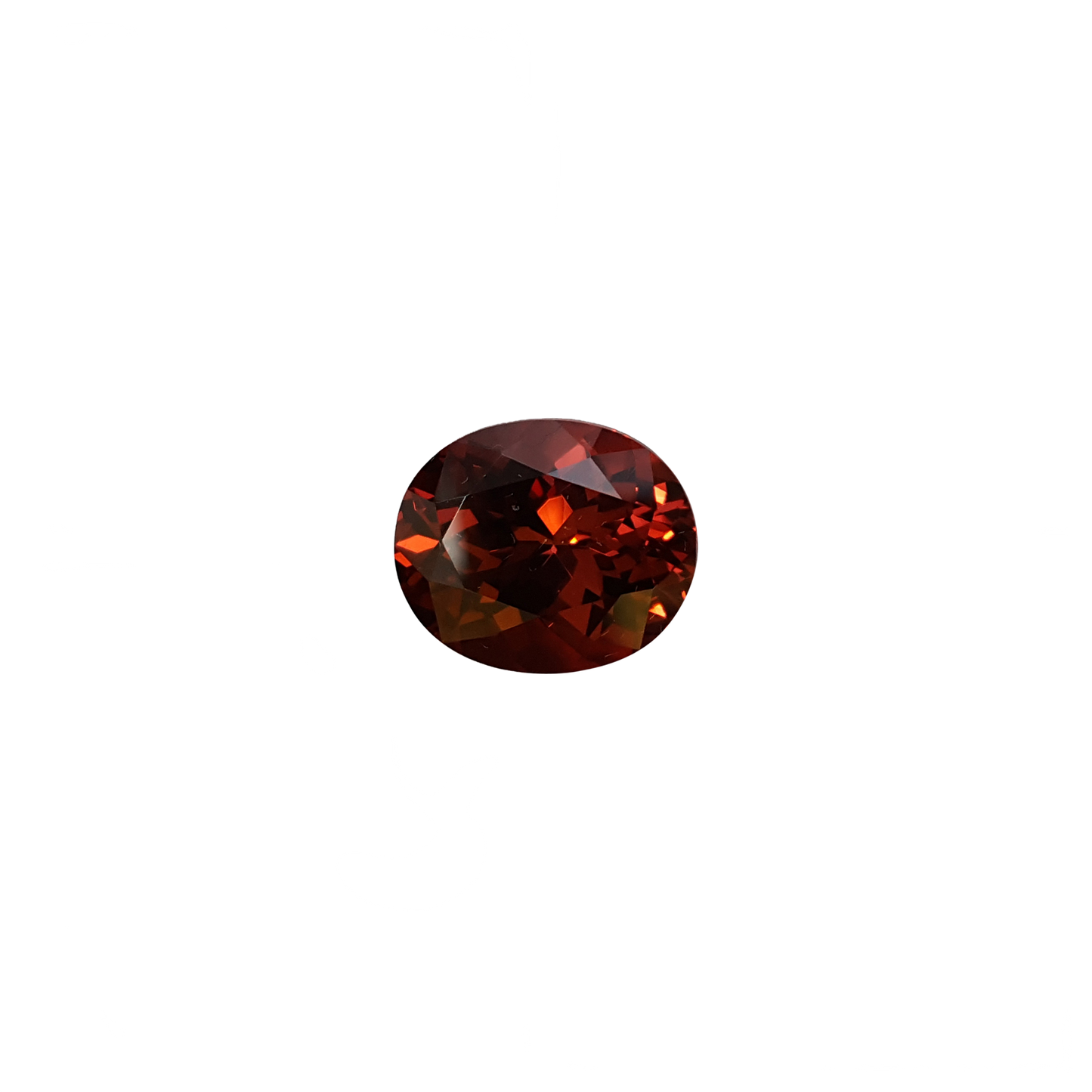 7.43ct Oval Malaya Garnet Hues Rhodolite