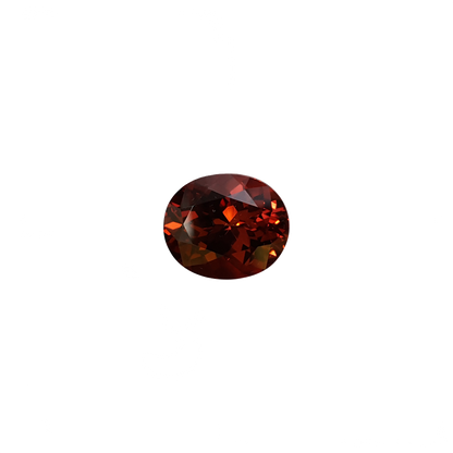 7.43ct Oval Malaya Garnet Hues Rhodolite
