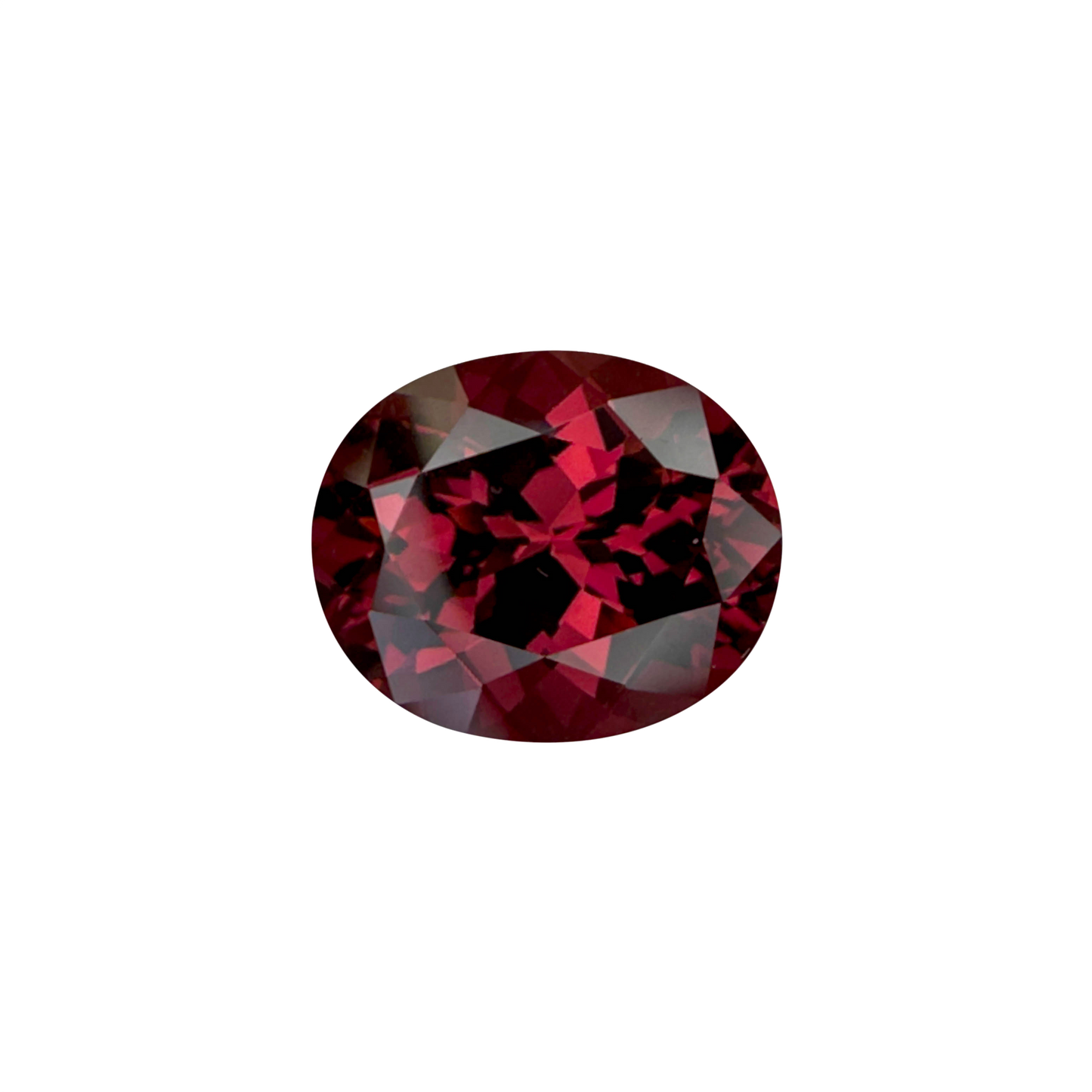 7.43ct Oval Malaya Garnet Hues Rhodolite