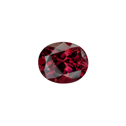 7.43ct Oval Malaya Garnet Hues Rhodolite