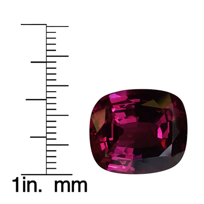 15.59ct Cushion AAA Color Rhodolite