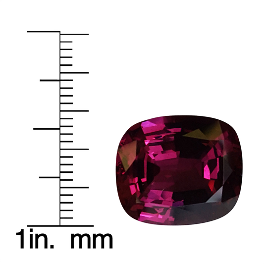 15.59ct Cushion AAA Color Rhodolite