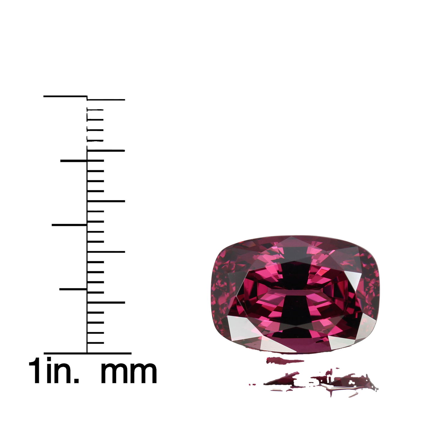 12.58ct Cushion AAA Color Rhodolite