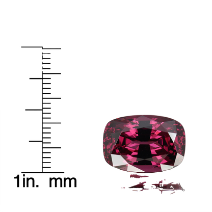 12.58ct Cushion AAA Color Rhodolite