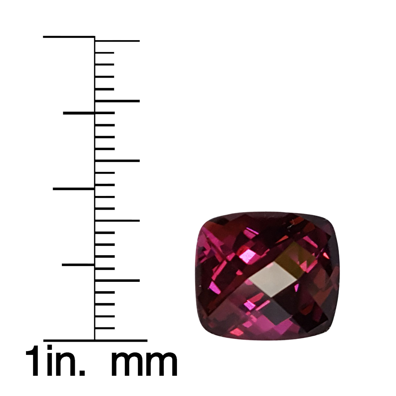 6.43ct Cushion AAA Color Rhodolite