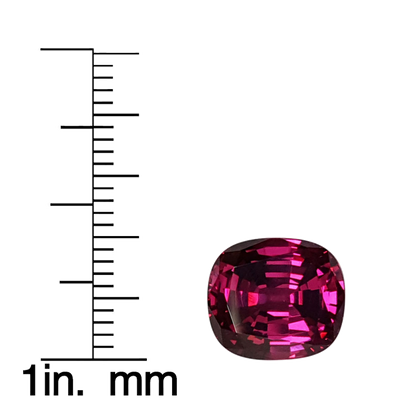 6.4ct Cushion AAA Color Rhodolite