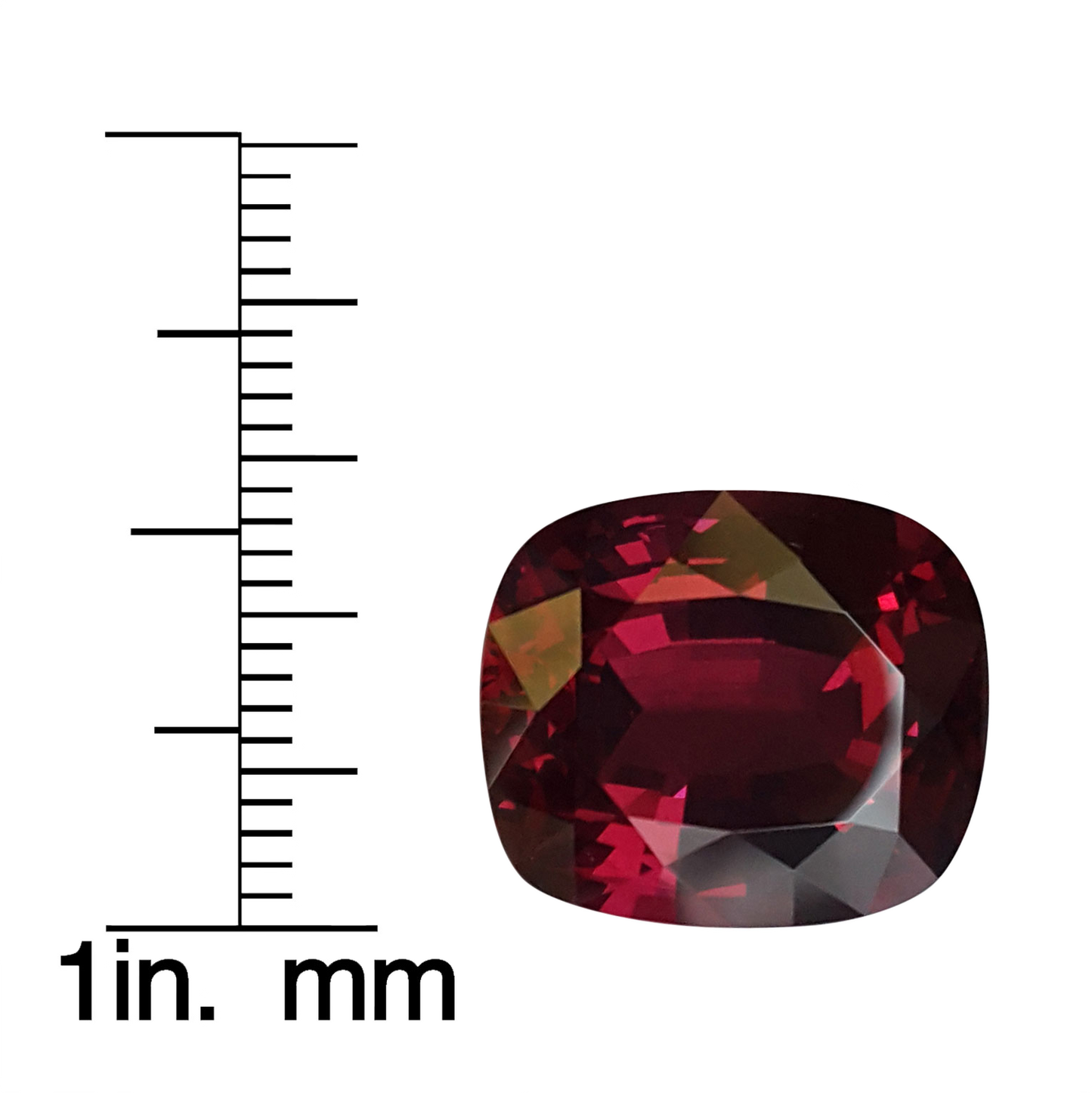 15.63ct Cushion AAA Color Rhodolite