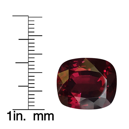 15.63ct Cushion AAA Color Rhodolite