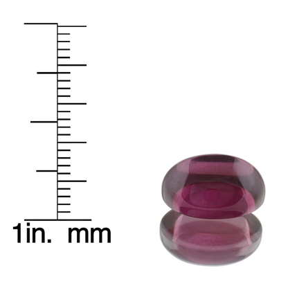 6.26ct Oval Cab Deep Burgundy Rhodolite