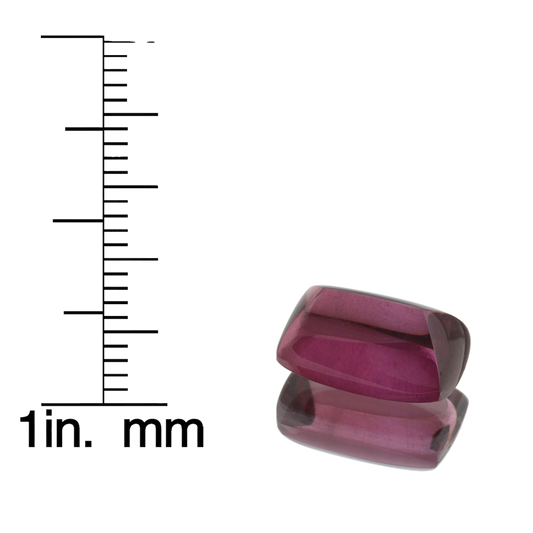 6.92ct Sugarloaf Cab Deep Burgundy Rhodolite