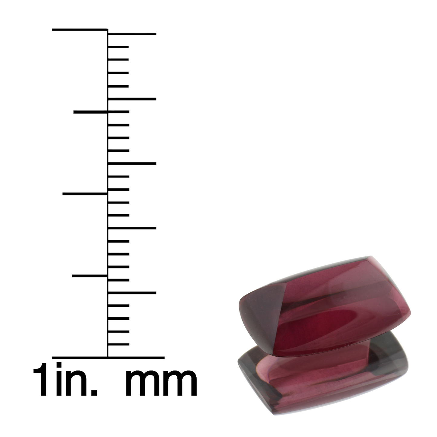 6.21ct Sugarloaf Cab Open Burgundy Rhodolite
