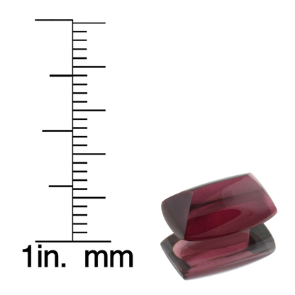 6.21ct Sugarloaf Cab Open Burgundy Rhodolite
