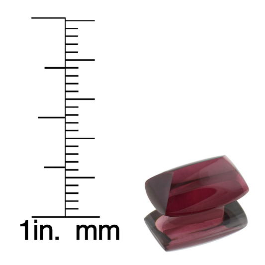 6.21ct Sugarloaf Cab Open Burgundy Rhodolite