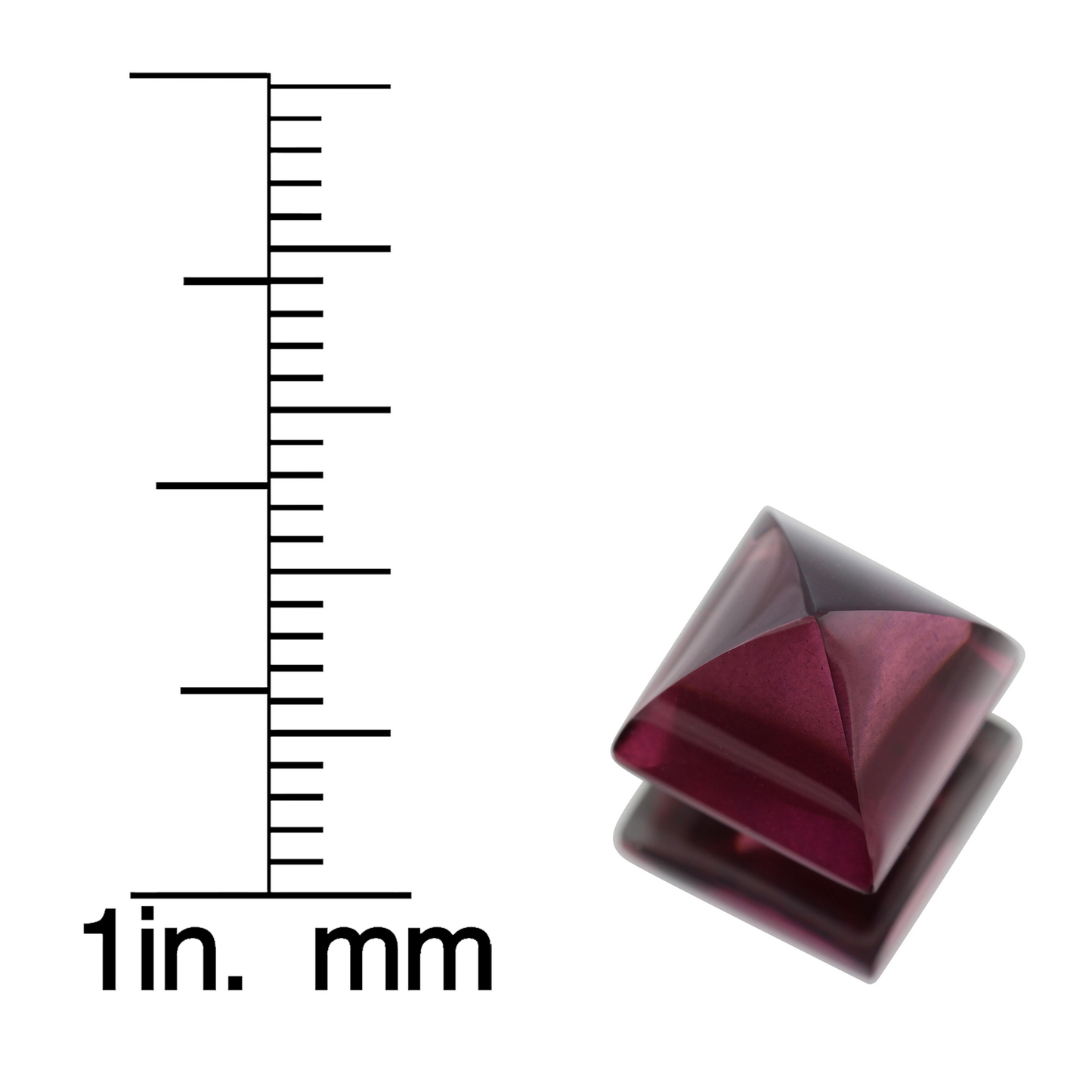 9.17ct Pyramid Cab Rhodolite