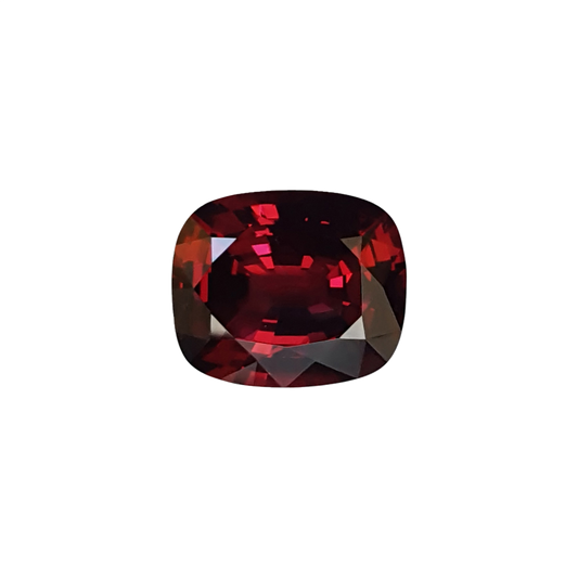 10.8ct Cushion Open Burgundy Rhodolite
