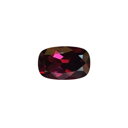 7.85ct Cushion Open Burgundy Rhodolite