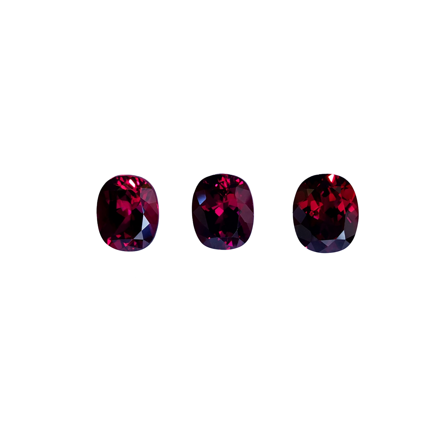 5.52ct Cushion Open Burgundy Rhodolite