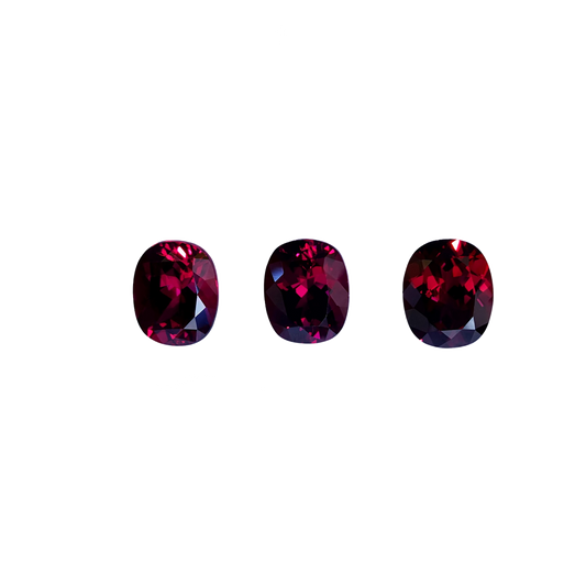 5.52ct Cushion Open Burgundy Rhodolite