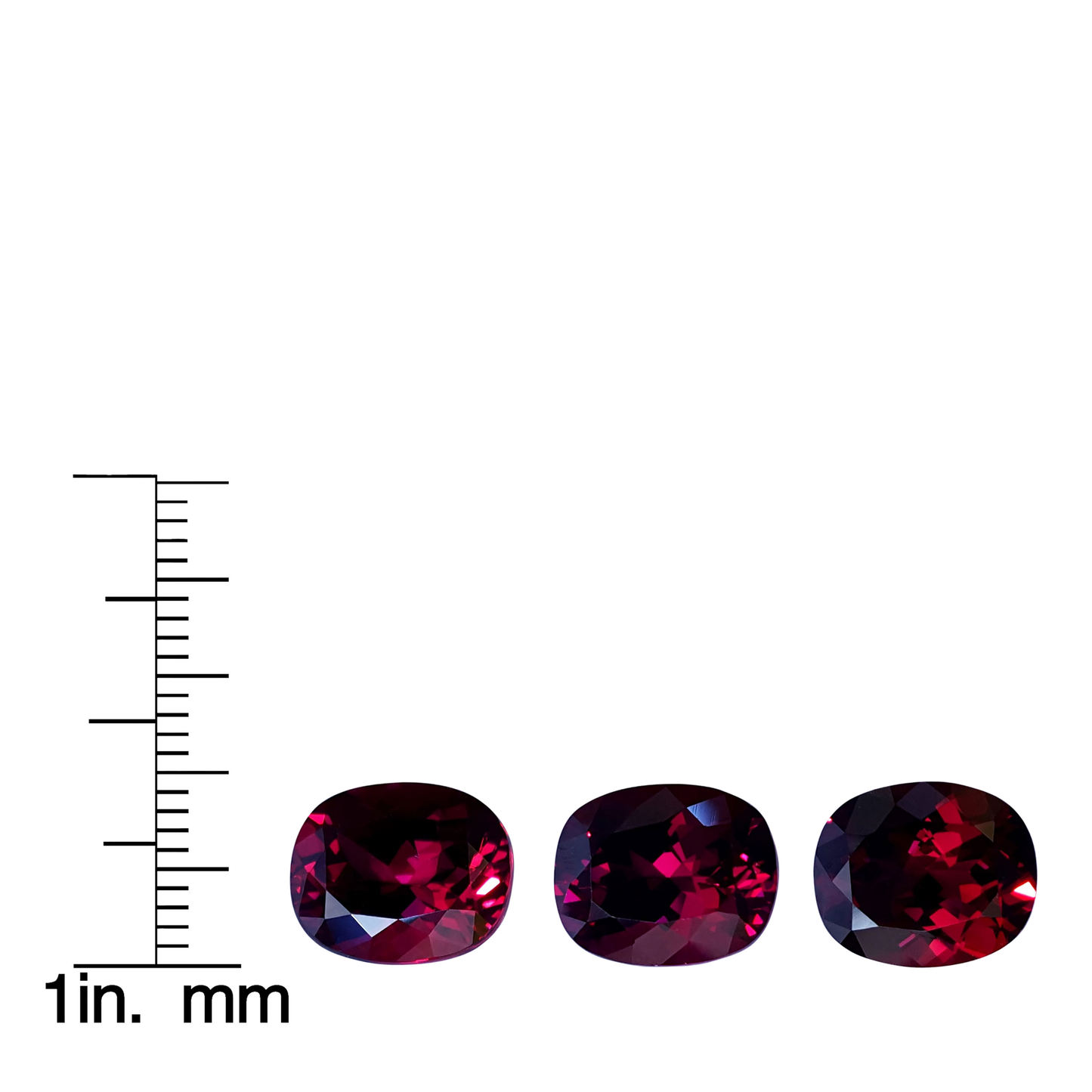5.52ct Cushion Open Burgundy Rhodolite