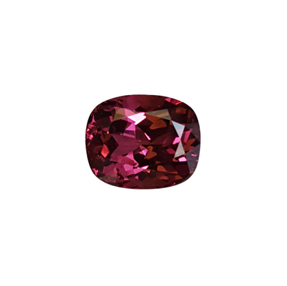 6.82ct Cushion Open Burgundy Rhodolite