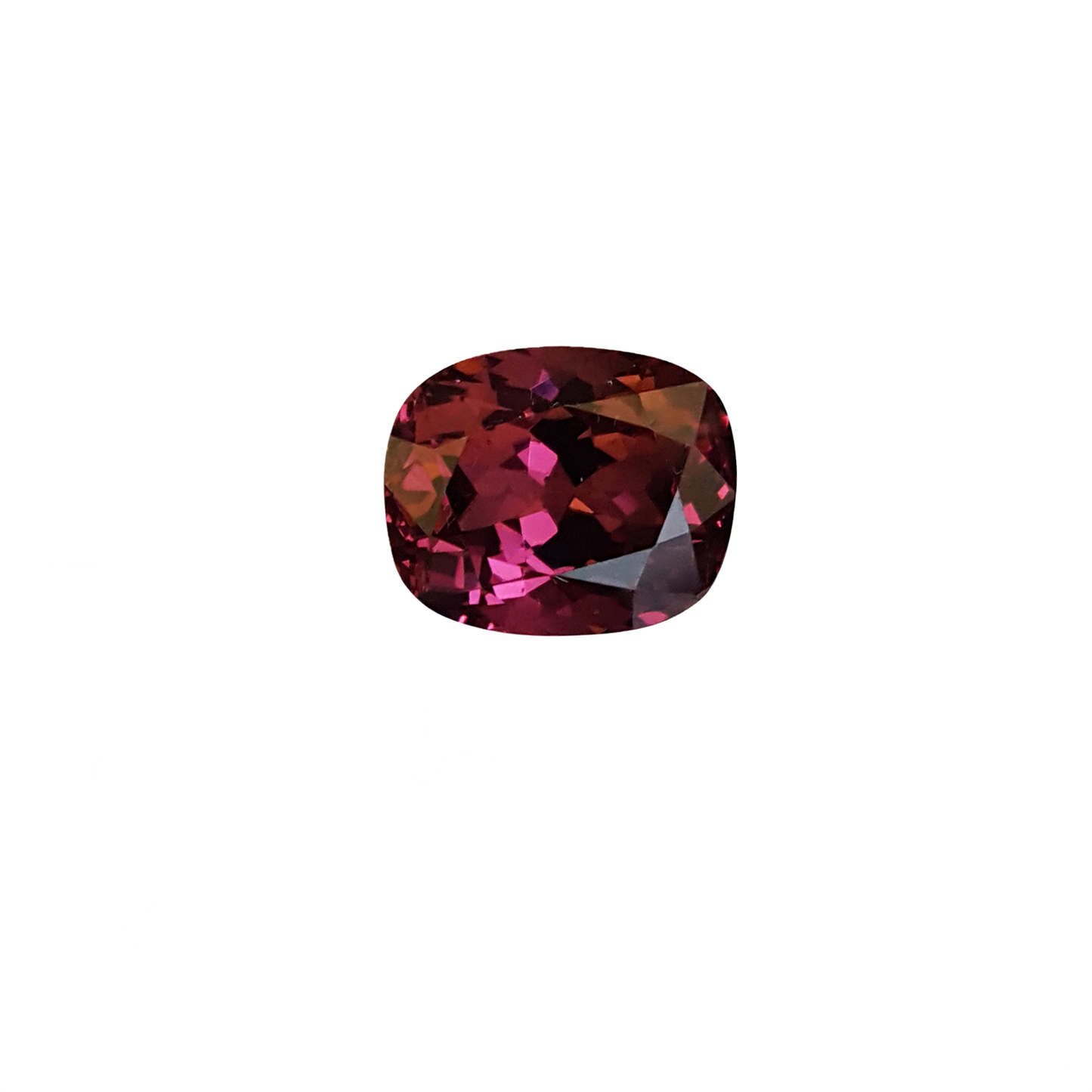 6.82ct Cushion Open Burgundy Rhodolite