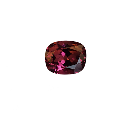 6.82ct Cushion Open Burgundy Rhodolite