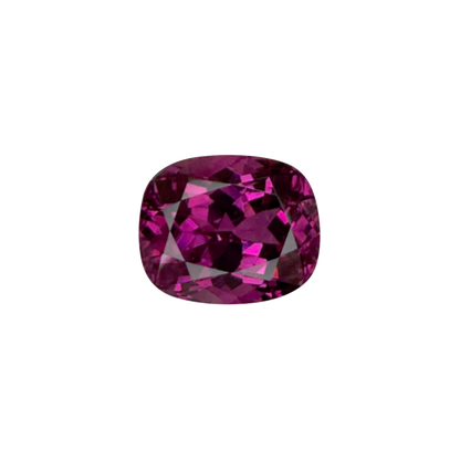 6.82ct Cushion Open Burgundy Rhodolite