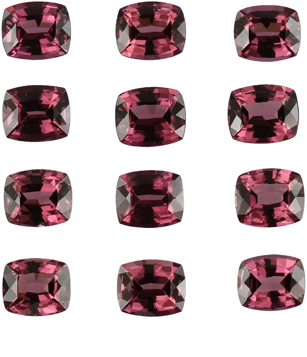 7x6mm Cushion Light Pink Rhodolite
