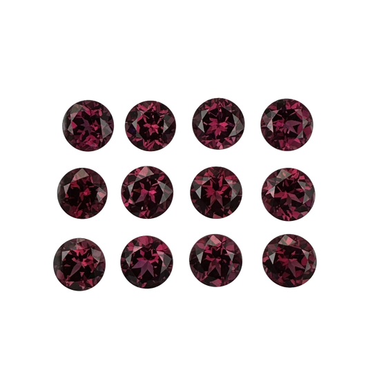 7.5mm Round Rhodolite Garnet