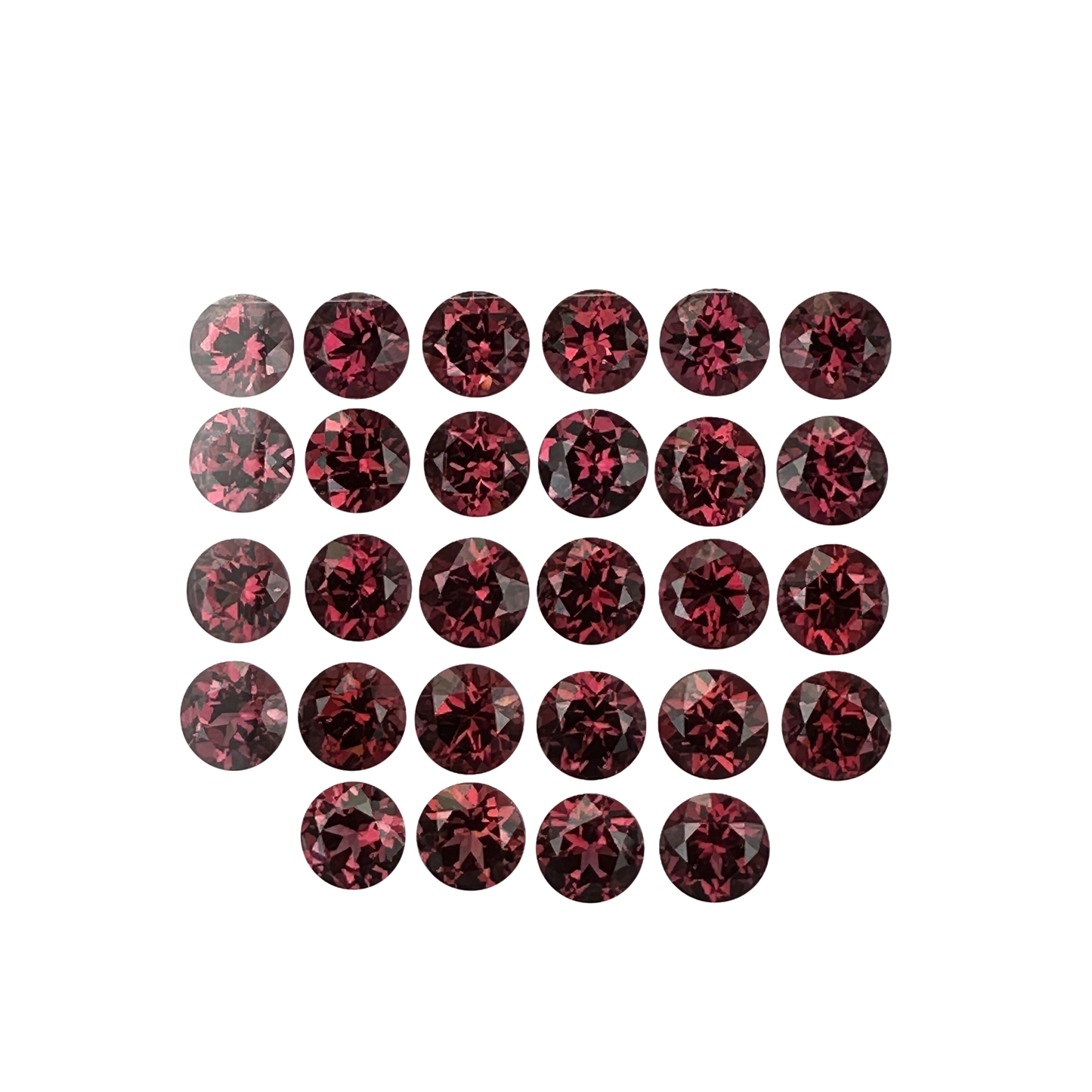 6mm Round Rhodolite
