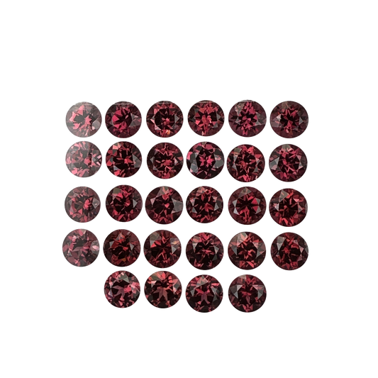 6mm Round Rhodolite