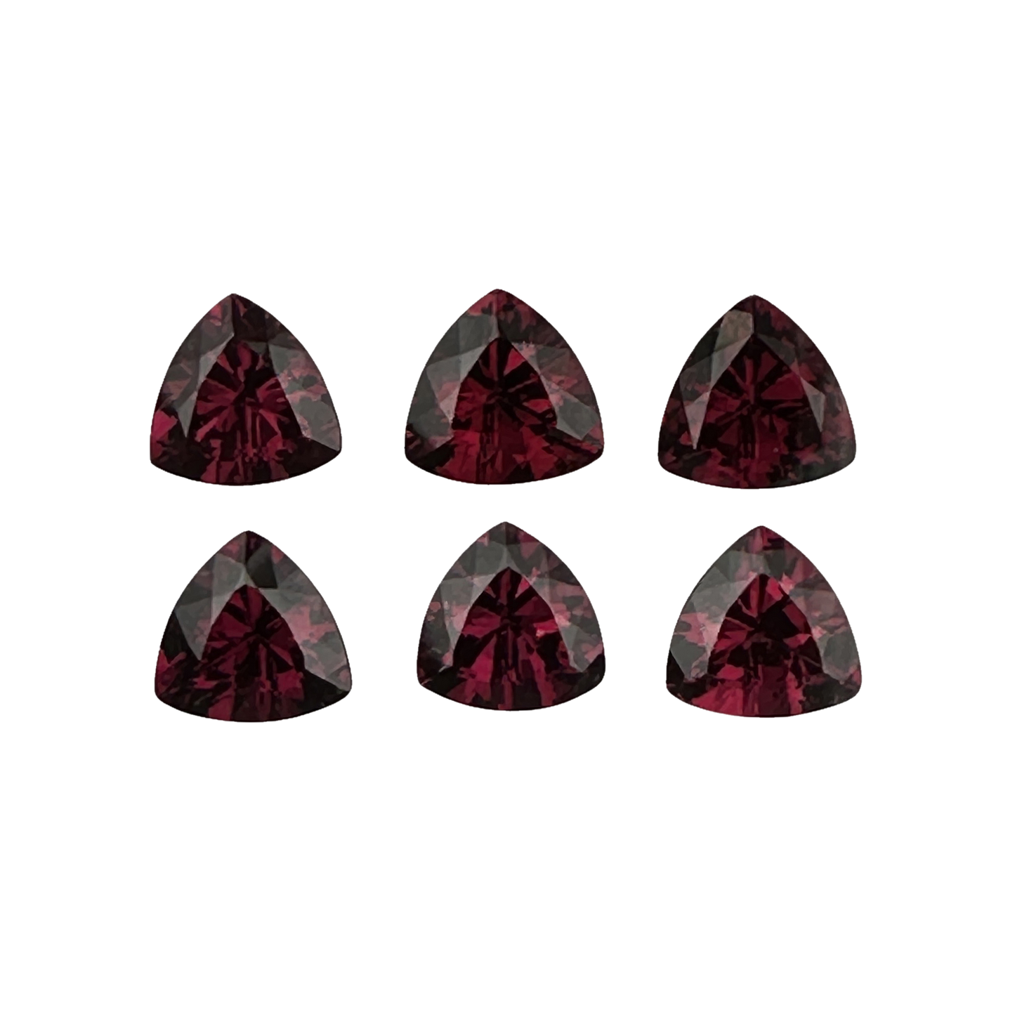 9mm Trillion Reddish Rhodolite