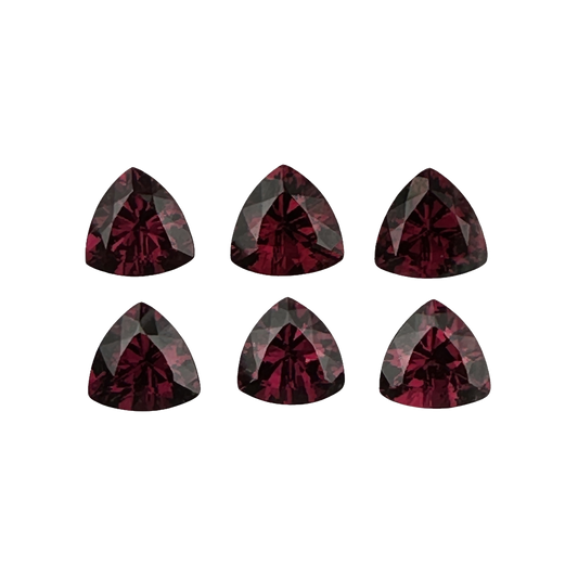 9mm Trillion Reddish Rhodolite