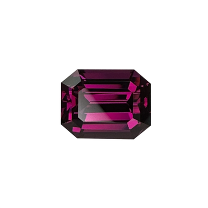 9.2ct Emerald Cut AAA Color Rhodolite