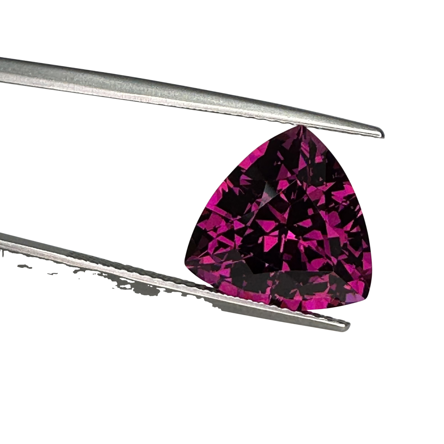 9.91ct Trillion Open Burgundy Rhodolite