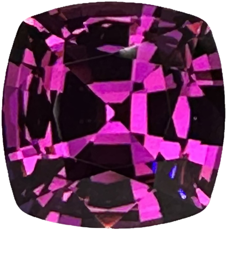 7.74ct Cushion AAA Color Rhodolite