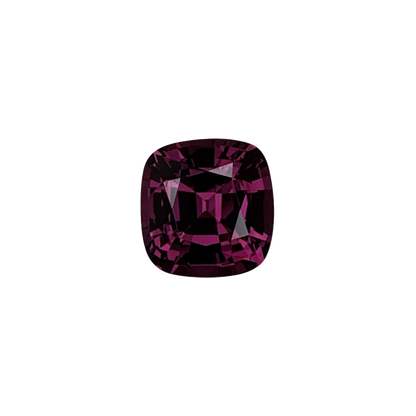 4.48ct Cushion Open Burgundy Rhodolite
