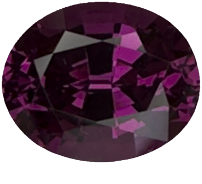 3.84ct Oval Open Burgundy Rhodolite