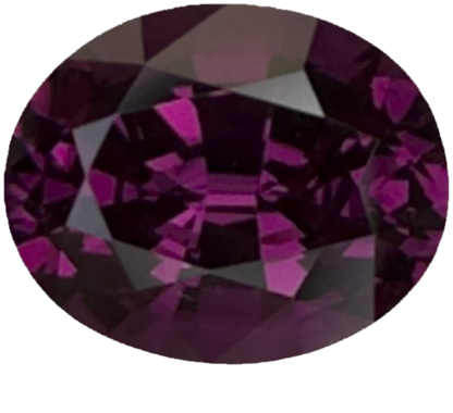 3.84ct Oval Open Burgundy Rhodolite