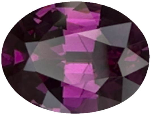 2.48ct Oval Open Burgundy Rhodolite