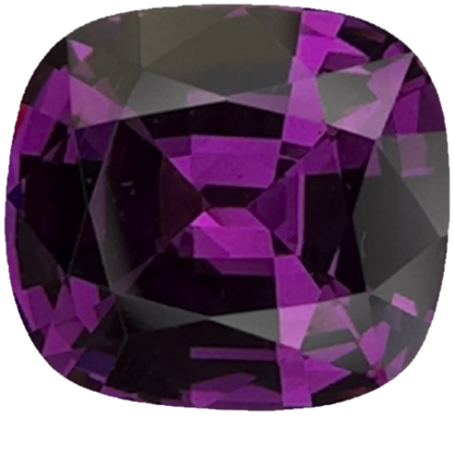 2.66ct Cushion Open Burgundy Rhodolite