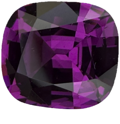 2.66ct Cushion Open Burgundy Rhodolite