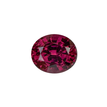 7.64ct Oval Deep Burgundy Rhodolite