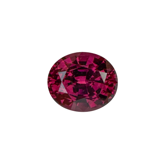 7.64ct Oval Deep Burgundy Rhodolite