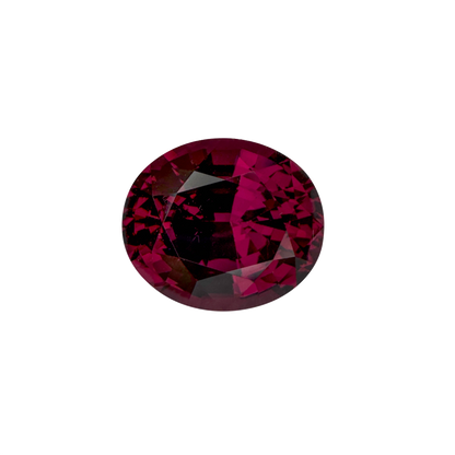 7.64ct Oval Deep Burgundy Rhodolite