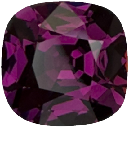 5.66ct Cushion Open Burgundy Rhodolite