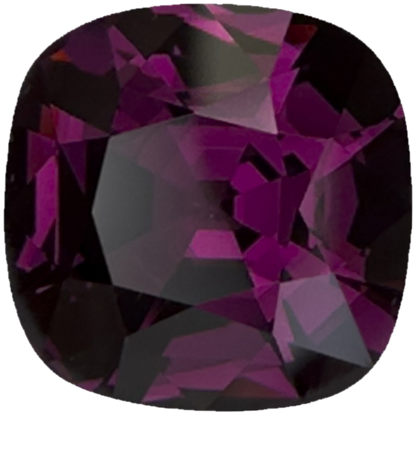 5.66ct Cushion Open Burgundy Rhodolite