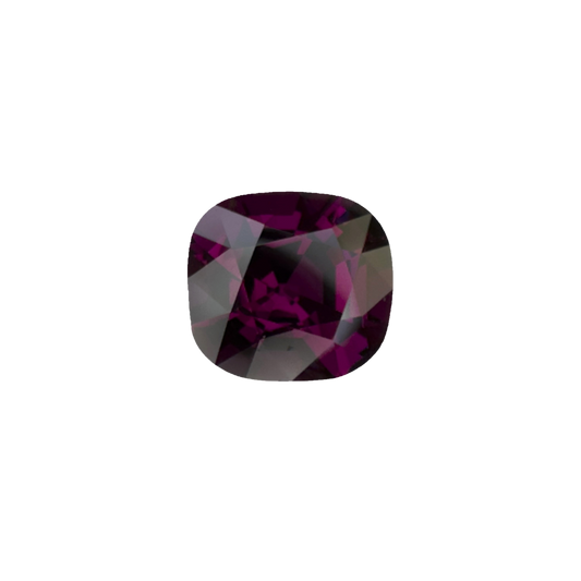 4.3ct Cushion Open Burgundy Rhodolite