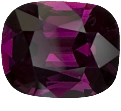 2.68ct Cushion Open Burgundy Rhodolite