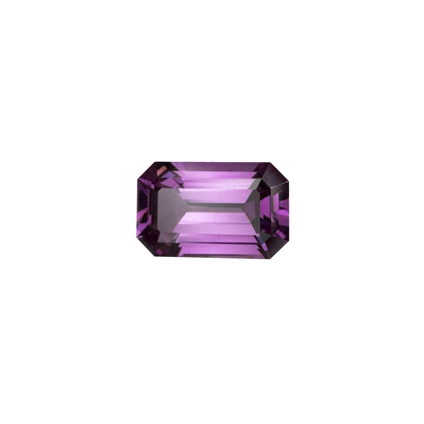 2.51ct Emerald Cut Light Color Rhodolite